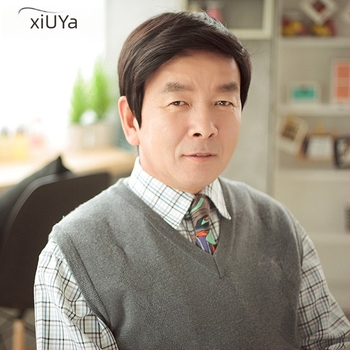 Muška perika, model D80, vlakno otporno na visoke temperature, mehanička obrada, Xiuya Wig