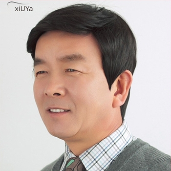 Muška perika, model D80, vlakno otporno na visoke temperature, mehanička obrada, Xiuya Wig