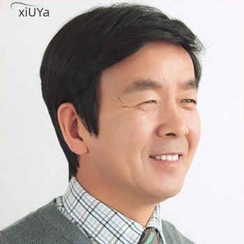 Muška perika, model D80, vlakno otporno na visoke temperature, mehanička obrada, Xiuya Wig