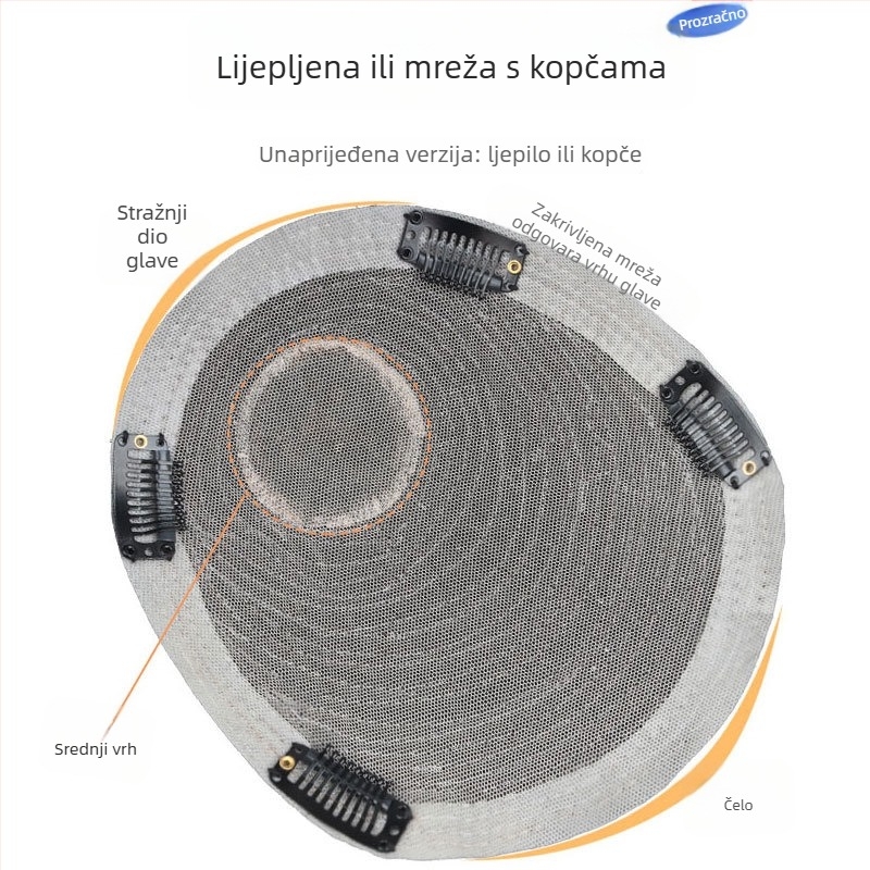 Muška perika od prirodne kose, kratka frizura, korejski stil, prozračna, prekriva sijedu kosu