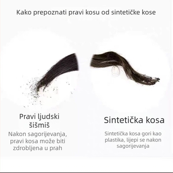 Muška perika s dizajnom vlasišta, Guo Degang stil, kratka prirodna kosa, ručno tkana, od pravih vlasi, nije dopušteno bojanje ili glačanje