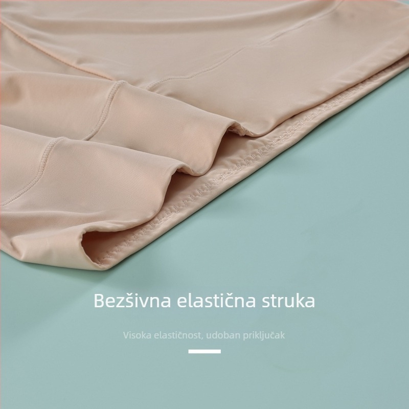 Ice Silk bezšivne leggingice, srednji pojas, anti-ekspozicija, kontrola trbuha.