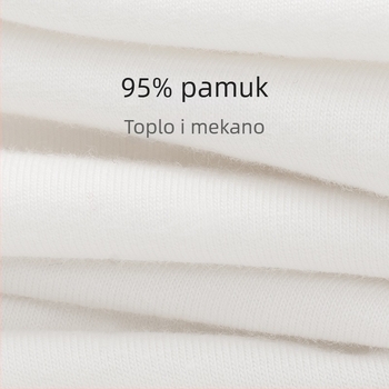 Ženske bezšivne termalne hlače do gležnja, visokim strukom, 100% pamuk