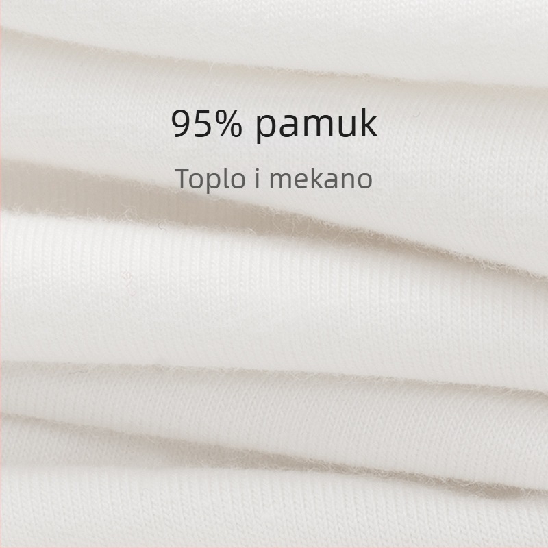 Ženske bezšivne termalne hlače do gležnja, visokim strukom, 100% pamuk