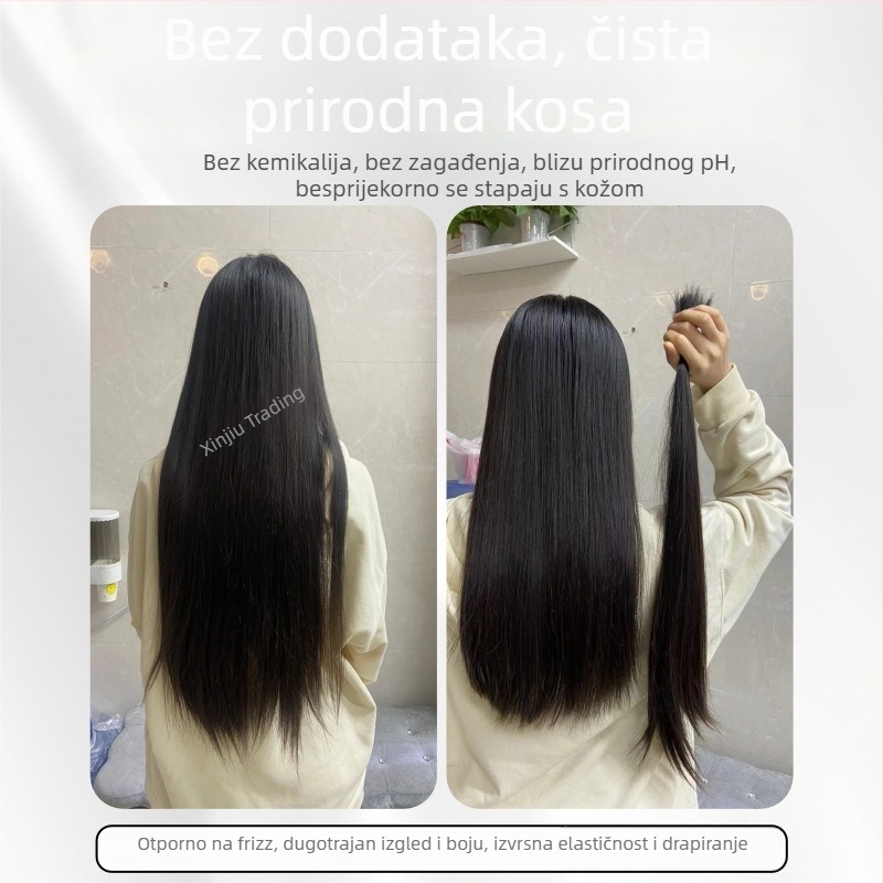 Muška perika za cijelu glavu, kratka duljina, potpuno ručno tkana, prava ljudska kosa, pogodna za muškarce srednje dobi i starije dobi