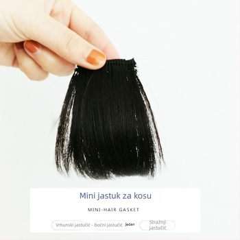 Muška mini perika za vrh glave, prozračna pahuljasta fringe, model 1072, mehanizam, može se obojiti