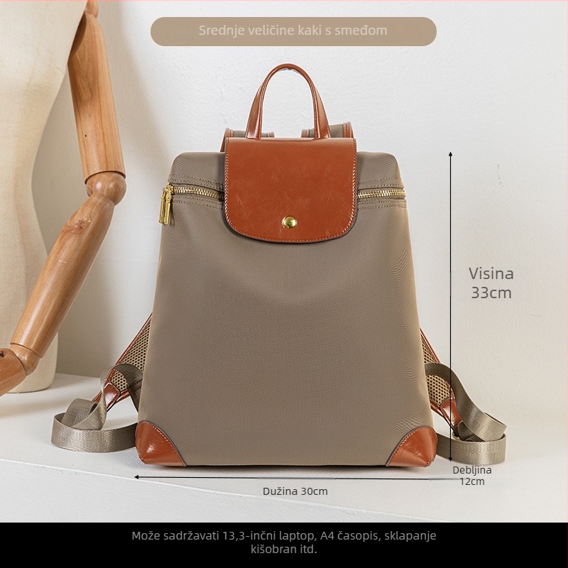 Ruksak s poklopcem i velikim kapacitetom; materijal Oxford, otvaranje tip poklopca, vodootporan, otporan na habanje, džep za prijenosno računalo