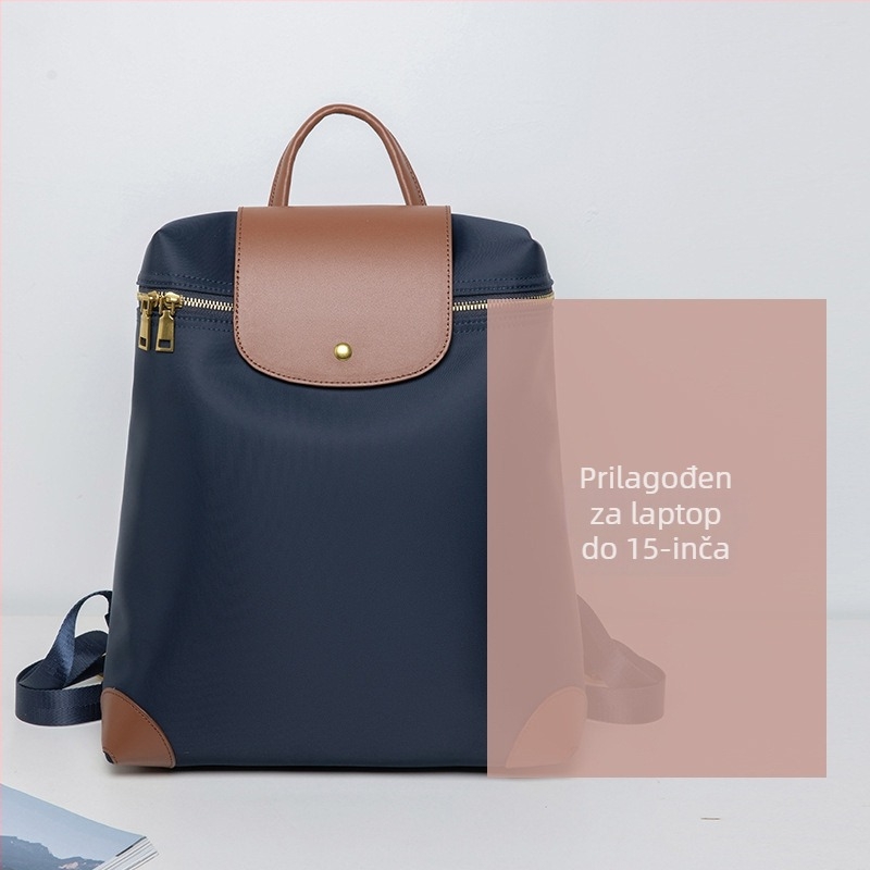 Ruksak s poklopcem i velikim kapacitetom; materijal Oxford, otvaranje tip poklopca, vodootporan, otporan na habanje, džep za prijenosno računalo