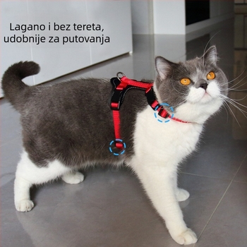 Mačji prsni remen, najlon, neproširiv, Cool branda, prilagodljiva količina pakiranja