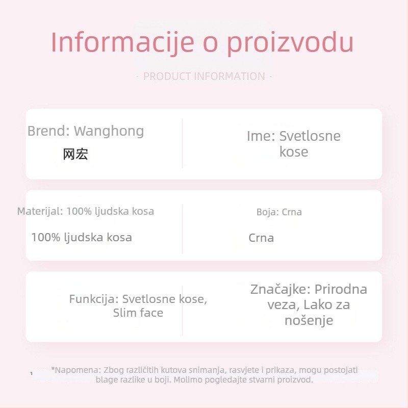 Perika od pravih ljudskih vlasi, potpuno ručno tkana, ravna kosa, može se bojiti, model 001