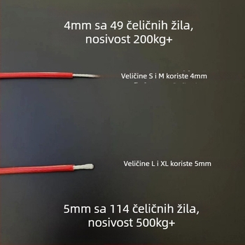 Vodič za psa s metalnim lancem, protiv ugriza, fiksni, dodatak