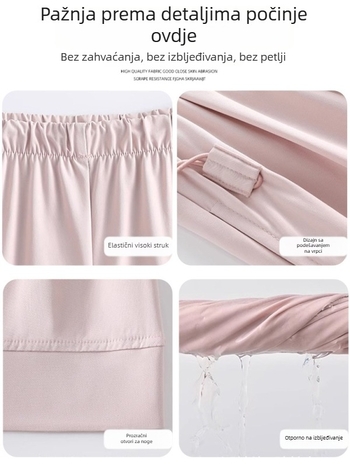 Trudničke šortse za ljeto - tanke, prozračne, do pola duljine, slobodan kroj, tkanina nylon-spandeks (90–95% nylon, do 30% spandeks), mikroelastično