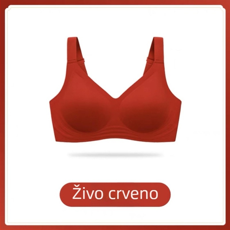 Set sportske grudnjaka — 3/4 košarica, Tanki oblik košarice, Fiksne dvostruke naramenice, Stražnji troredni kopčanje, Spandeks