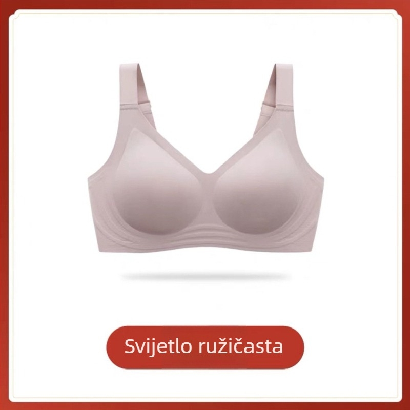 Set sportske grudnjaka — 3/4 košarica, Tanki oblik košarice, Fiksne dvostruke naramenice, Stražnji troredni kopčanje, Spandeks