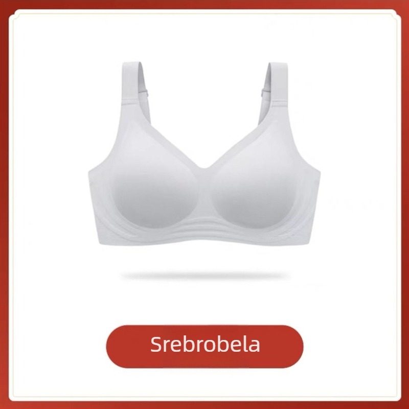 Set sportske grudnjaka — 3/4 košarica, Tanki oblik košarice, Fiksne dvostruke naramenice, Stražnji troredni kopčanje, Spandeks