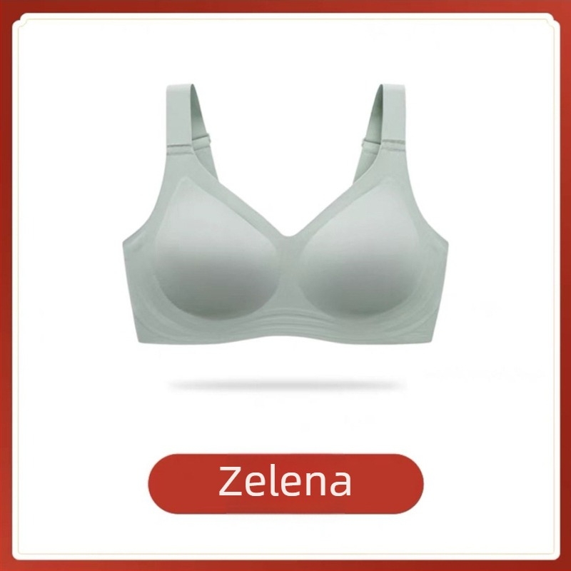 Set sportske grudnjaka — 3/4 košarica, Tanki oblik košarice, Fiksne dvostruke naramenice, Stražnji troredni kopčanje, Spandeks