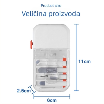 Računalna četka za čišćenje — All-in-One set za čišćenje, ABS, 200 g; kompatibilan s prijenosnim računalima, univerzalnim uređajima, mobitelima, računalima i digitalnim kamerama; model Cleaning Pen