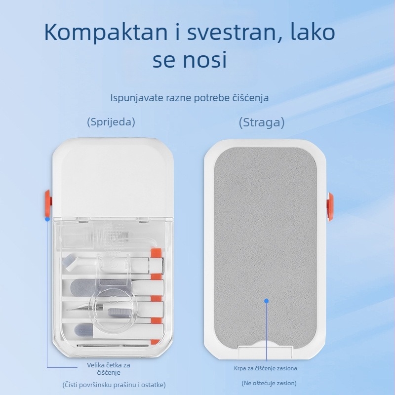 Računalna četka za čišćenje — All-in-One set za čišćenje, ABS, 200 g; kompatibilan s prijenosnim računalima, univerzalnim uređajima, mobitelima, računalima i digitalnim kamerama; model Cleaning Pen