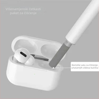 Xuan Fan Q5 čistilna šipka za slušalice – ABS, 3-dijelni set za čišćenje, OEM logotip