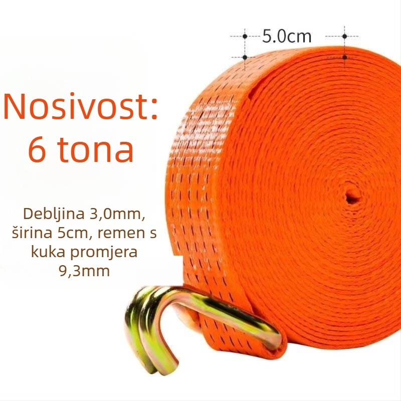 6t Napinjač užeta za kamion, ručni, teški, bez zavarivanja, napinjač pojasa