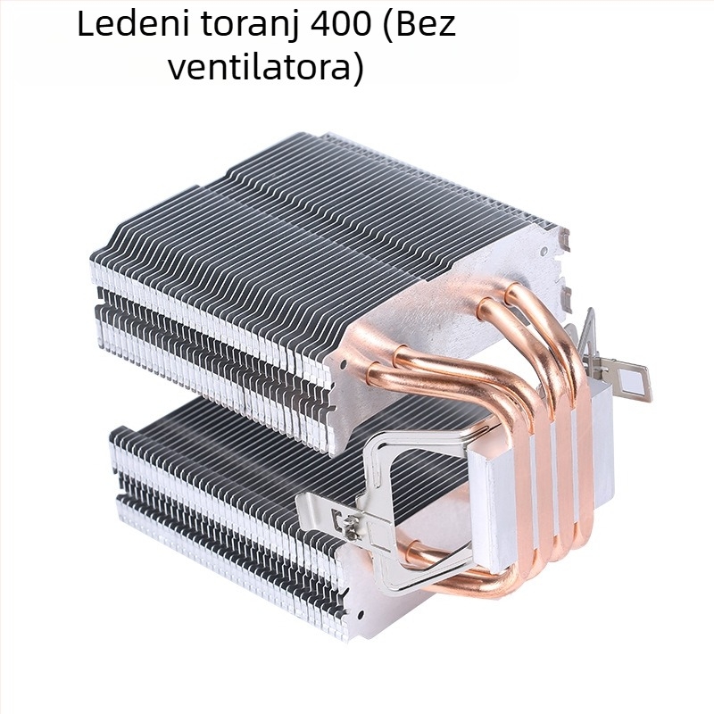 CPU hladnjak Ice Tower 600, 6 bakrenih toplinskih cijevi, bakar-aluminijsko spajanje, hidraulički ležaj, tih rad, 2000 RPM
