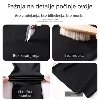Trudničke hlače s visokim strukom, širokih nogavica, debeli flis, zimske, dugačke, poliestersko-elastanska smjesa