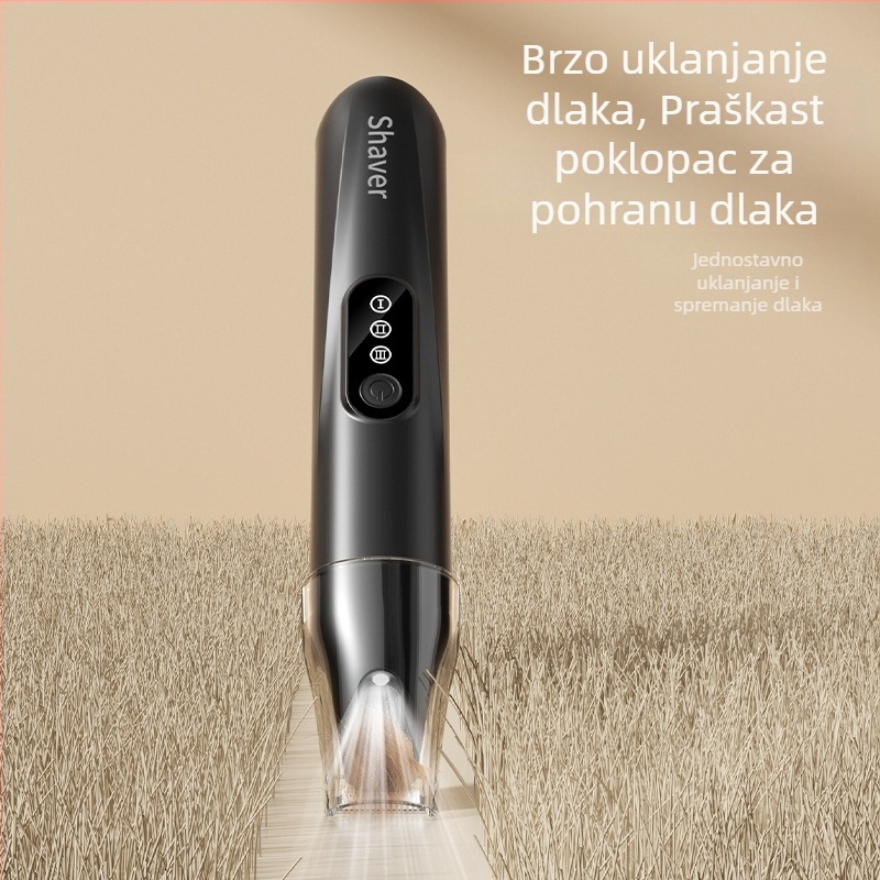 Koserica za dlaku kućnih ljubimaca sa širokom oštricom, punjiva, tih rad, za mačke i pse, model H8