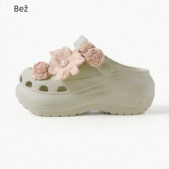 Crocs-stil sandale, EVA gornji dio i EVA potplat, 6 cm debeli potplat, protuklizne, dvostruka namjena