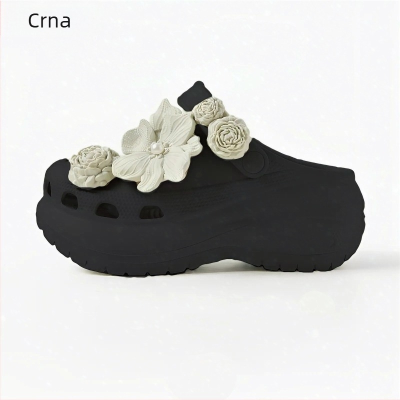 Crocs-stil sandale, EVA gornji dio i EVA potplat, 6 cm debeli potplat, protuklizne, dvostruka namjena