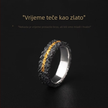 Chiba Originalni dizajn prsten – bakar, elektroplatirani, unisex retro s motivima listova i životinja/Zodijak
