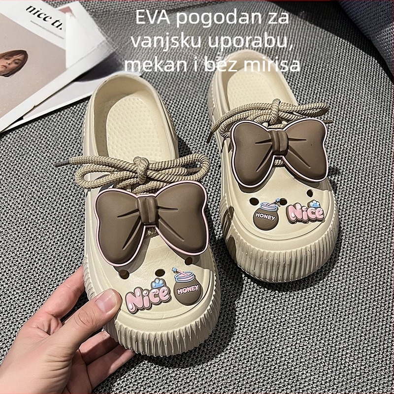 Ženske cipele s rupicama, slip-on ljetne sandale, EVA gornji dio i potplat, protuklizni debeli potplat, Injection Molding tehnologija