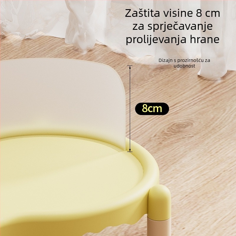 Dvostruka stanica za hranjenje mačaka i pasa s keramičkim zdjelicama na PP bazi – protiv prosipanja, stabilna, komplet automatske prehrane