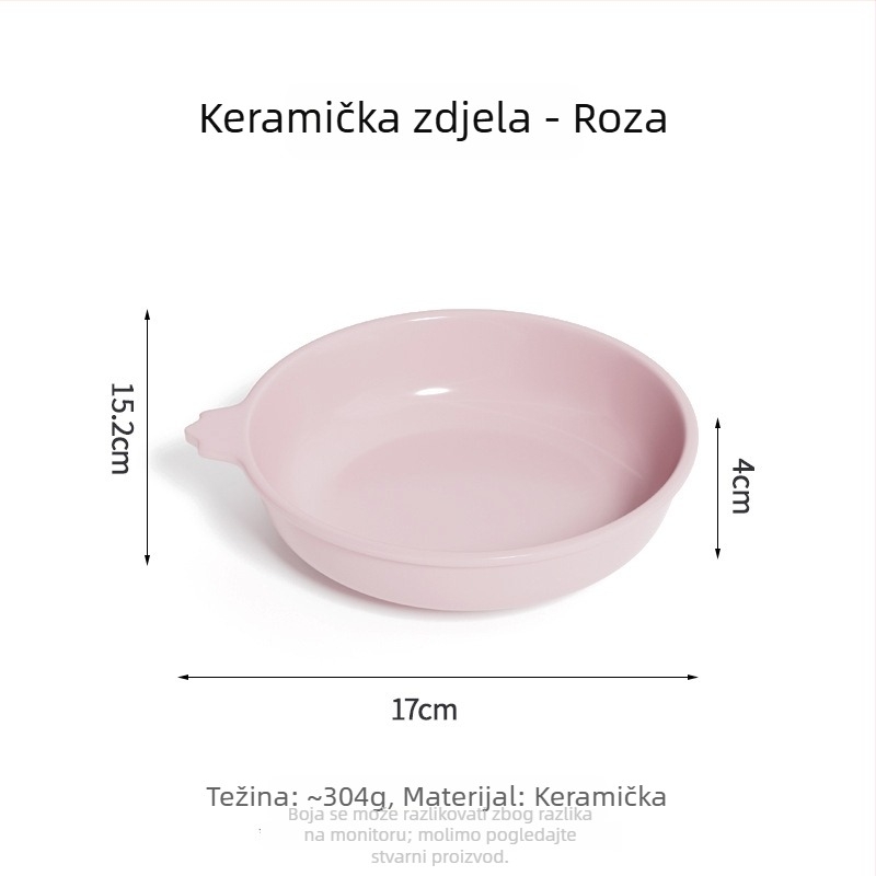 Dvostruka stanica za hranjenje mačaka i pasa s keramičkim zdjelicama na PP bazi – protiv prosipanja, stabilna, komplet automatske prehrane