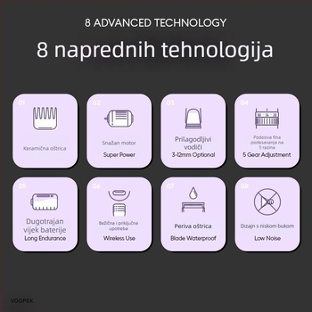 Tiho električni klipper za pse i mačke – Group wood, model Group wood, alat za njegu kućnih ljubimaca