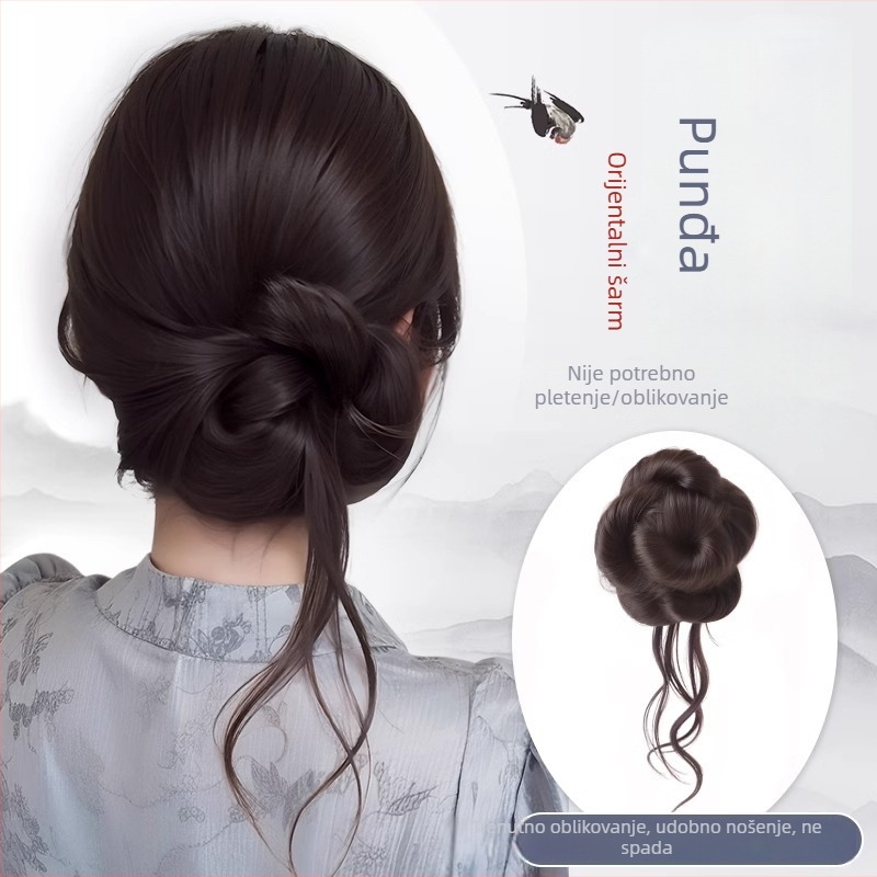 Perika s repom; klipse za pričvršćivanje; model Grip Hair Bag; materijal: visokotemperaturna žica; postupak: potpuno ručno tkanje