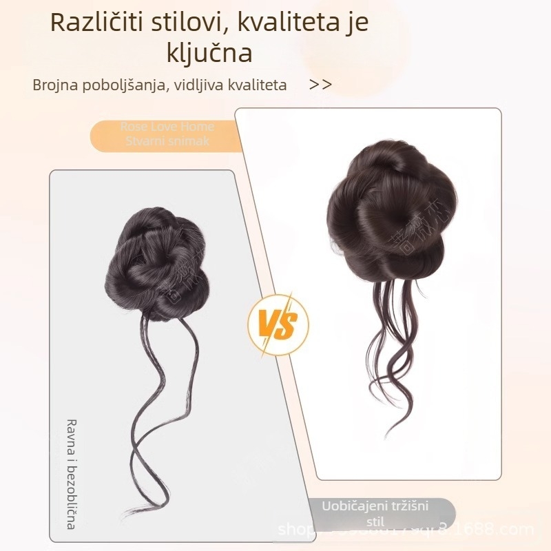 Perika s repom; klipse za pričvršćivanje; model Grip Hair Bag; materijal: visokotemperaturna žica; postupak: potpuno ručno tkanje