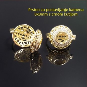 Dodatak za prsten i narukvicu – 18k zlatni premaz, otvoreni dizajn, Seiko završna obrada, originalni dizajn (jesen 2023)