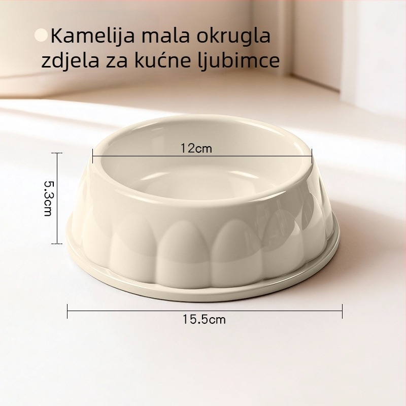 Plastična posuda za kućne ljubimce za mačke i pse, okrugla, bez automatskog hranjenja, pakiranje 1 kom
