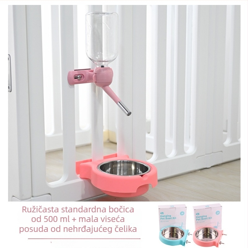 Viseća posuda za psa na ogradi – PP materijal, marka Tiger Tago, licencirana privatna etiketa, oprema za kućne ljubimce