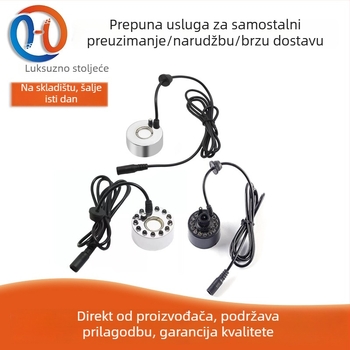 Ultrazvučni ovlaživač s mlaznicom s jednim izlazom, LED rasvjetom, napajanje: standardno, dekorativna fontana u kamenitom krajoliku za bonsai – Luxury century
