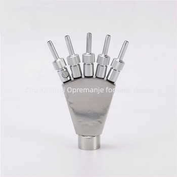 Nehrđajući čelični mlaz fontane s repom feniksa i raspršivanjem u obliku paunovog pera za vodene krajolike, dvorišta i parkove