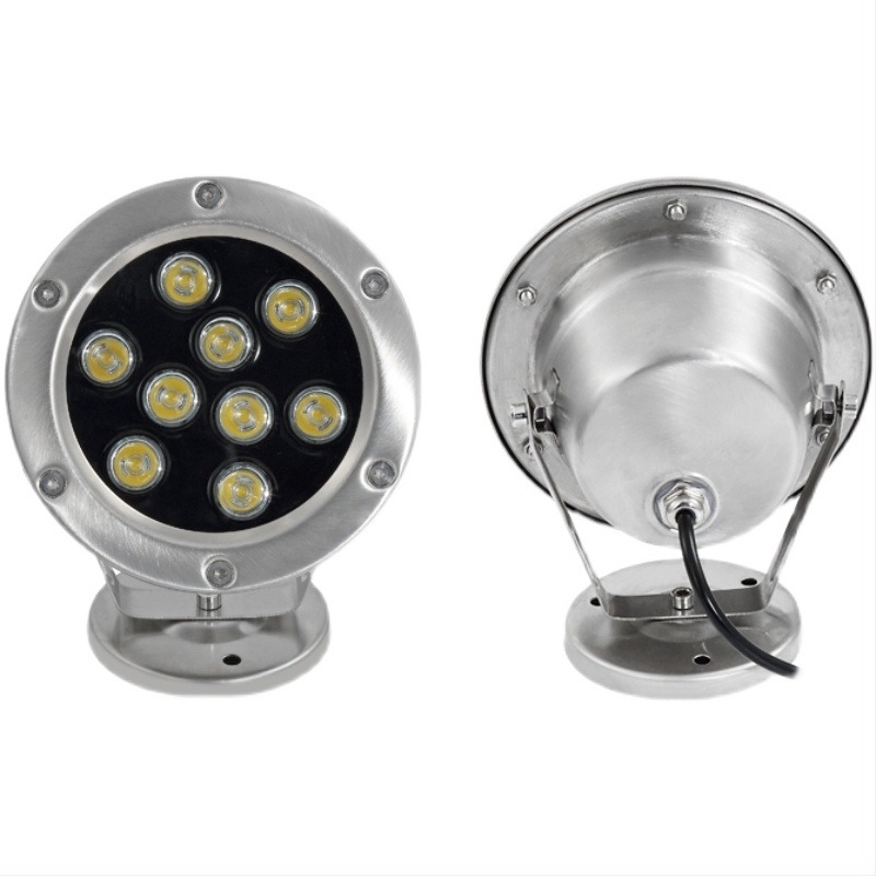 LED podvodno svjetlo LC-SDD218 — ulaz 24V, IP68 vodootporno, kućište od nehrđajućeg čelika, broj LED 3/6/9/12/18/24/36