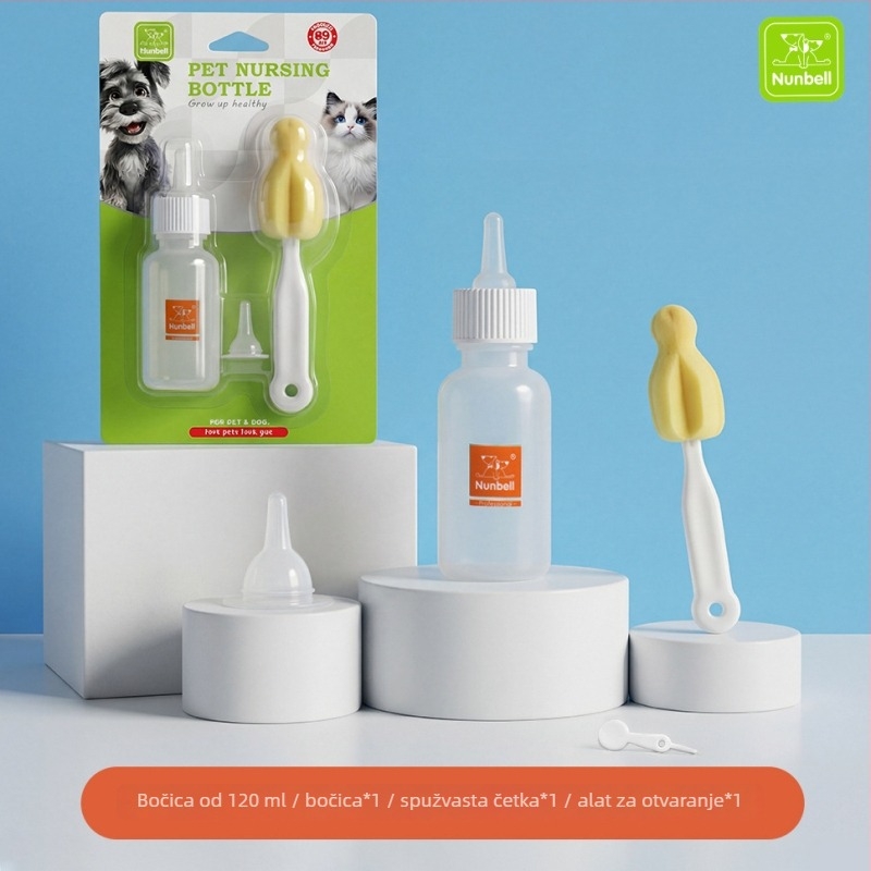 Nanbeier Set bočica za hranjenje kućnih ljubimaca; materijal: silikon za hranu; šifra artikla: Bottle Set; kutija s 144 komada; kategorija: pribor za hranjenje kućnih ljubimaca