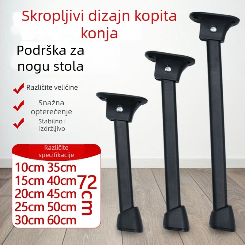 Podkovaste noge za stol – karbonska čeli, moderni minimalisticki stil, Jin Yachuang Hardware