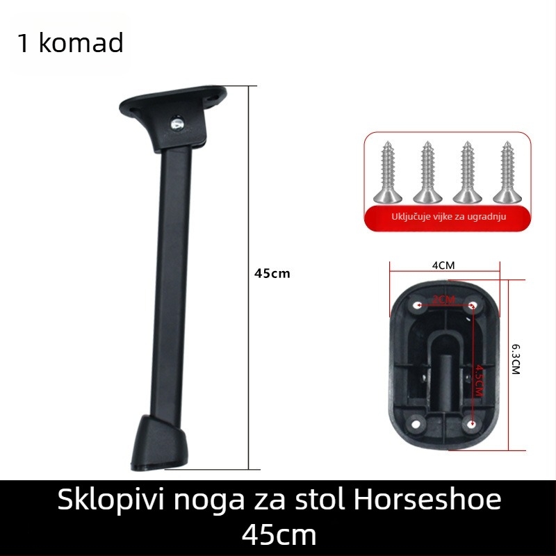 Podkovaste noge za stol – karbonska čeli, moderni minimalisticki stil, Jin Yachuang Hardware