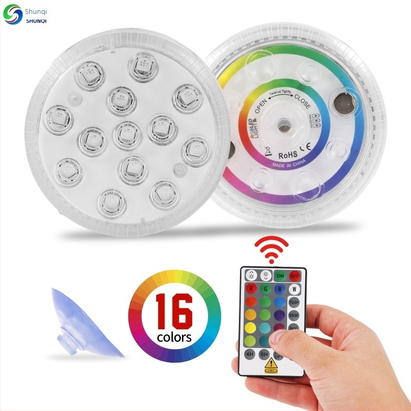 Podvodna magnetska LED rasvjeta za bazen s daljinskim upravljačem, 13 LED, IP68, prilagodljiva jačina svjetla, model SG003, CE potvrda