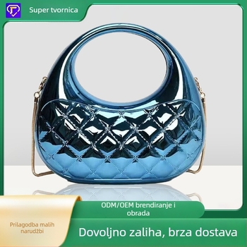 Lika akril torbica za podlakticu, ovalnog oblika, magnetska kopča