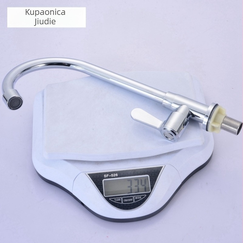 Nehrđajući čelični okomiti kuhinjski slavina, hladna voda (model mp88600, 0,8 MPa, 0–90°C)