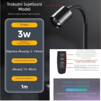 Mini reflektor za akvarij s tri tajmera (Šifra artikla ER126516512612; Uvoz: Ne; Ekskluzivno snabdijevanje izvoza preko granice: Da)
