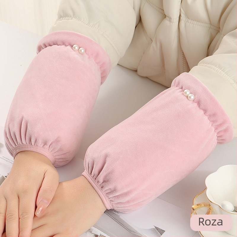 Ženski oversleeve - flanel, zadržava toplinu, zima i jesen, jednostavan uzorak